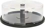 CD Storage Bucket Storage Holder Organizer,25 Disc Capacity,Container,Empty CD DVD Box for Bedroom Office Desktop Study Room