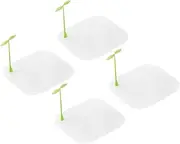 4pcs Bean Sprouts Floor Drain Cover Bathtub stoppers Kitchen Sink Stopper Drain Stopper tub Stopper Bathtub Drain Flat Suction tub Cover Hair Sink Cute Floor Drain Plug Silica Gel