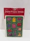 Hallmark Puffy Stickers 1986 Googly Eyes Animals Sheet Bright Jeepers Peepers