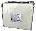 HiEnd Accents TWIN Duvet Cover Light Tan Lily Washed Linen Hotel Luxury
