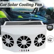 3 Fans White Solar Powered Car Exhaust Air Vent Cool Window Fan Cooler System (for: Honda)