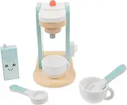 KICHOUSE 1 Set Pretend Coffee Maker for Wooden Coffee Machine Play Set Educational Develops Creativity and Fine Motor Skills Safe and Smooth Surface for Imaginative Play