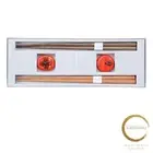 New Kawai tetoca Gift Chopsticks and Chopstick Rest Set Persimmon x Orange Size: