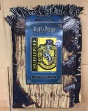 Harry Potter Hufflepuff Woven Tapestry Throw 48" x 60" inches Q22