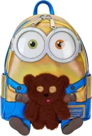 Loungefly Despicable Me Minions Bob Iridescent Cosplay Mini Backpack, Multi, S,