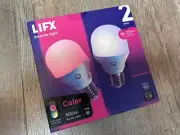LIFX Color Wi-Fi Smart 9W LED 800LM A19 E26 Light Bulbs 2-Pack NEW