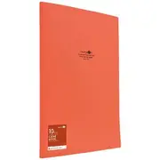 Aqua Drops Display Book A4 10 Pockets Vivid Red
