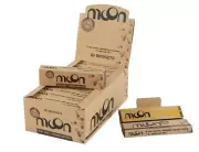 MOON King Size Unbleached Rolling Paper + Pre-Rolled Tips 20 Packs