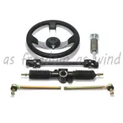 ATV 300mm Steering Wheel Assembly 410mm Gear Rack Pinion 380mm Steering Shaft