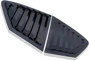 Compatible for Ford Focus Sedan Hatchback 4D 2019 2pc Carbon Fiber Color Rear Quarter Panel Window Side Louvers Vent Trim(Shiny Black)