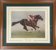 PHAR LAP Jack Baker Jockey Signed Print Limited Edition #55/300 FRAMED COA