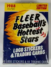 1988 Fleer Baseball Hottest Stars Set Factory Sealed 44 Cards Tons of HOFers