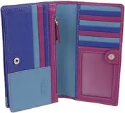 [Golunski] Leather Ladies Purse/Wallet RFID Protected - Montana Multi, Montana Multi, One Size, Contemporary
