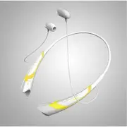 Newest Wireless Bluetooth 4.0 Stereo 760 Headset Headphone For Samsung iPhone LG - White + Yellow