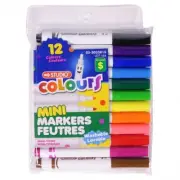 Studio Mini Marker set 12PK (Assorted Colours) Case of 30 FREE SHIPPING