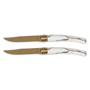 Bernardaud Kintsugi Gold Table Knives, Set of 2