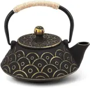Japanese Tea Kettle Cast Iron Teapot Teapot Infuser Strainer Set Chinese Blac...