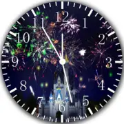 Disney Castle Frameless Borderless Wall Clock Nice For Gifts or Decor Z86