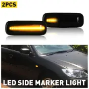 2x FOR 1996-2000 HONDA CIVIC SMOKED SIDE MARKER LAMP TURN SIGNAL LIGHT Dynamic D (for: Honda Civic)