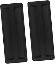 SOLUSTRE Long Toaster Cover 2pc Set Silicone Toaster Accessory Cover for Cleanliness