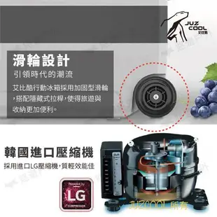 【艾比酷】黑系雙槽雙溫控車用冰箱 LG-D60 冷藏冷凍 LG壓縮機 溫控冰箱 行動冰箱 悠遊戶外