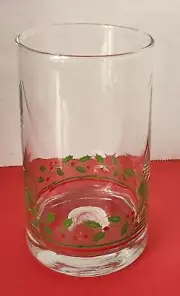 NEW Vintage 80s Libbey Arbys HOLLY BERRY CHRISTMAS Tumblers Drinking Glass