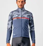 Castelli Finestre Gore Windstopper Jacket Steel Blue/Grey Save $90