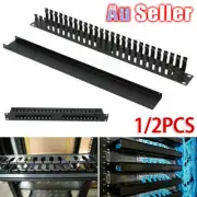 Cable Management with Metal Cover 1RU 1U Universal for 19 inch Data Rack Cabinet