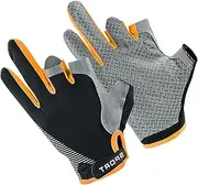 [Generic] Womens Cycling Gloves,Workout Gloves Anti-Slip Breathable Ice Silk Gloves - Adjustable Touchscreen UV Protection Riding Gloves for Sailing, Rowing