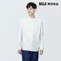 在飛比找momo購物網優惠-【MUJI 無印良品】男有機棉水洗牛津布立領長袖襯衫(共8色