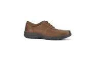 Hush Puppies Mens Elkhound MT Oxford Nubuck Leather Shoes Casual Bounce 2.0 - Brown - US 11