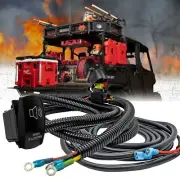 10ft Power Busbar Wire Harness + Siren PA System On/Off Rocker Switch Can-Am X3