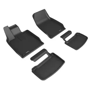 【3D Mats】 卡固立體汽車踏墊適用於Porsche Taycan 2021~2024(電動車, 有儲物空間套件)