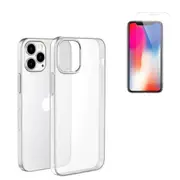 StylePro Combo for iPhone 15 clear case + tempered glass screen protector