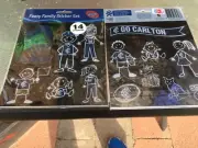 AFL FAMILY STICKERS 14 PER SHEET CARLTON BLUES BRAND NEW