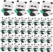 jojofuny 50pcs Mini Cartoon Panda Erasers for Fun Office Supplies Material for School Drawing Educational Rewards Cute Animal Design for Boys