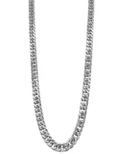 ADORNIA Stainless Steel Water Resistant Extra Thick 9mm Cuban Chain Necklace