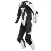 Dainese Laguna Seca 5 White/Black Perforated Leather Racing Motorcycle Suit SZ98