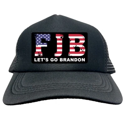 TRUMP FJB LET'S GO BRANDON Trucker Cap - Foam Baseball Cap Hat Logo Mesh HF0011