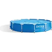 Intex Metal Frame Pool 366X76Cm Including Filter Pump 28212GN Round Pool Stable