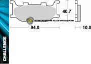 FOR ITALJET JUPITER 250 2001 01 FRONT SINTERED BRAKE PADS BRAKING METAL
