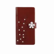 Plum Blossom Pattern Diamond Encrusted Leather Case for Samsung Galaxy A20e