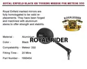 Royal Enfield Black Rh Touring Mirror For Meteor 350