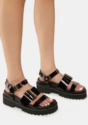 [Lemon Drop by Privileged] Bruce Gladiator Sandals