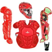 All Star Youth Nocsae System7 Axis Pro Catcher's Set SCARLET
