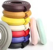 Elf Star Extra Thick Premium High Density Furniture Table Edge Protectors Foam Baby Safety Bumper Guard 2 Meters Black - Child Proofing Home Safety Edge Corner Guard