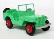 Atlas Dinky Toys Reproduction - 25J Jeep Bright Green Diecast Model Car