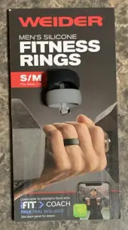 Weider Mens Silicone Fitness Rings Size S/M Workout Accessory
