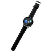 Nevenka Samsung Watch Band Vintage Genuine Leather for Galaxy Watch 4/5-Black