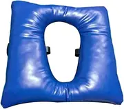Amagogo Bedside Commode Seat Cushion Seats Pad Cover PU Leather Universal Toilet Seat Cushion Waterproof for Seniors Elderly Home, Deep Blue